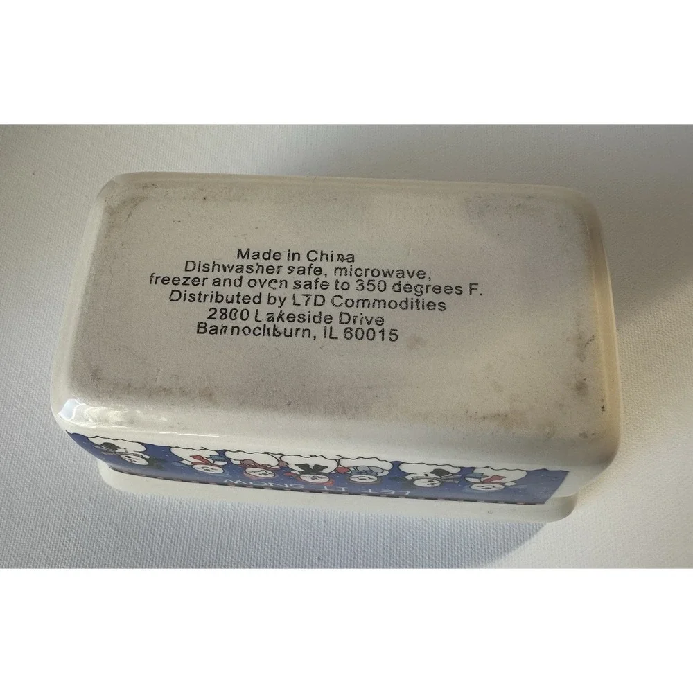 Holiday Mini Loaf Pan Butter Dish 
